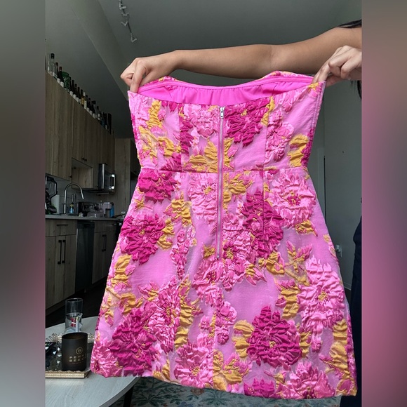 Showpo Pink and Yellow Floral Dress - Picture 2 of 2